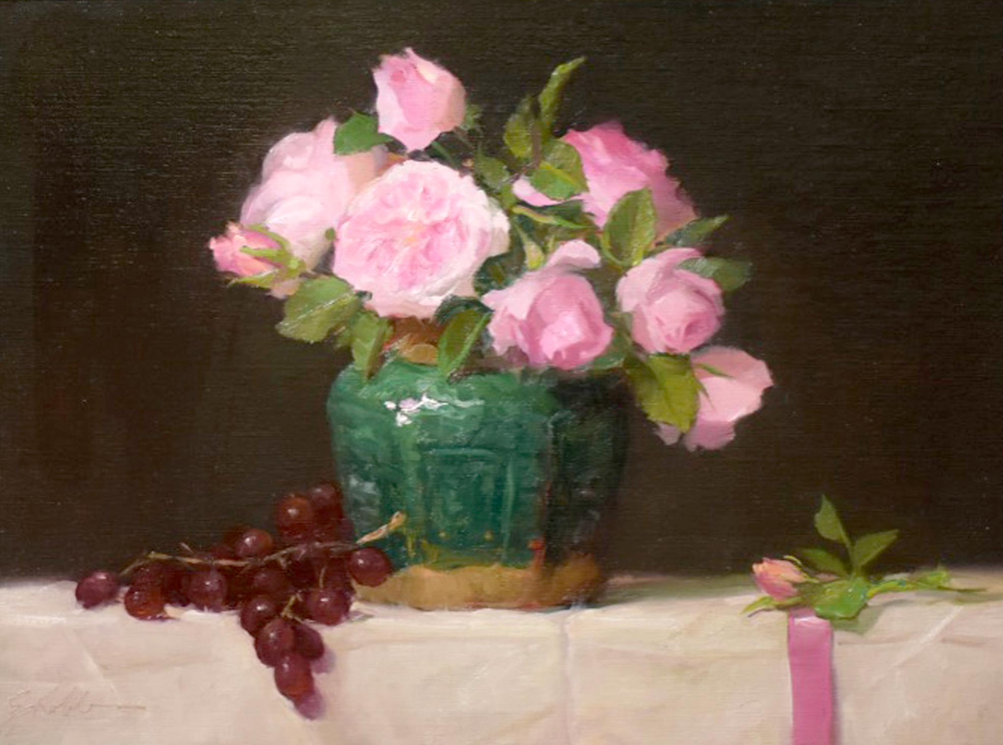 Montgomery-Lee Fine Art | Roses and Ribbons