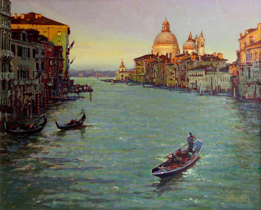Montgomery-Lee Fine Art | Evening on the Grand Canal