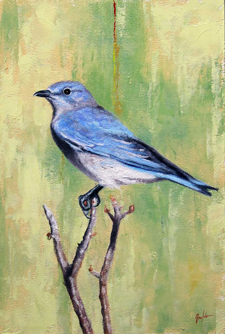 Montgomery-Lee Fine Art | Blue Bird Left