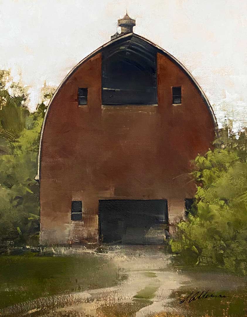 Montgomery-Lee Fine Art | Old Red Barn